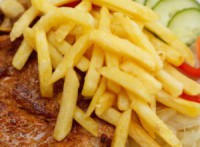 Batatas fritas estaladiças